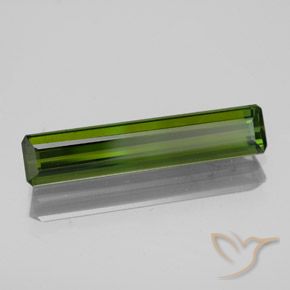 1.90 ct Green Tourmaline Stone, Natural Tourmaline in Octagon Facet Shape for Sale