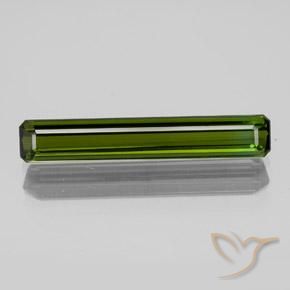 1.80ct Natural Dark Green Tourmaline, Emerald Cut, VVS-VS