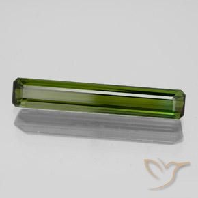 1.80 ct Green Tourmaline Stone, Natural Tourmaline in Octagon Facet Shape for Sale