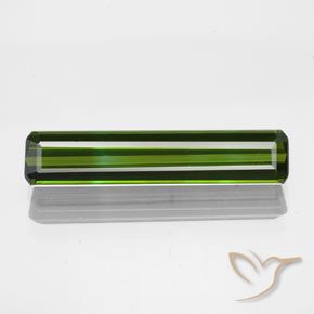 1.96ct Natural Forest Green Tourmaline, Emerald Cut, VS