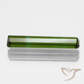 Tourmaline Gemstone in 17.8 x 3.7 mm Size for Sale, Tourmaline Stone in Forest Green Color