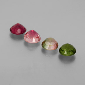 Tourmaline Gemstone in 4.7 mm Size for Sale, Tourmaline Stone in Multicolor Color
