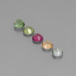 Tourmaline Gemstone in 4.2 mm Size for Sale, Tourmaline Stone in Multicolor Color