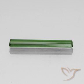 Tourmaline Gemstone in 25.6 x 3.3 mm Size for Sale, Tourmaline Stone in Medium-Dark Green Color