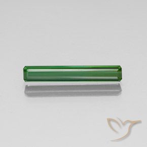 2.51ct Natural Medium Green Tourmaline, Emerald Cut, VVS