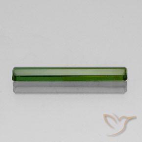 Tourmaline Gemstone in 24.9 x 3.7 mm Size for Sale, Tourmaline Stone in Earthy Green Color