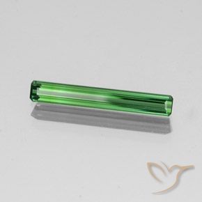 1.40 ct Green Tourmaline Stone, Natural Tourmaline in Octagon Facet Shape for Sale