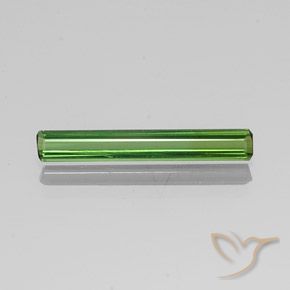 1.26ct Natural Medium Green Tourmaline, Emerald Cut, VVS-VS