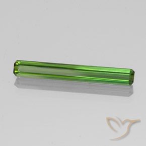 1.69 ct Green Tourmaline Stone, Natural Tourmaline in Octagon Facet Shape for Sale