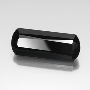 26.33 ct Black Tourmaline Stone, Natural Tourmaline in Barrel / Scissor Cut Shape for Sale