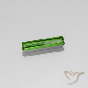 1.35 ct Green Tourmaline Stone, Natural Tourmaline in Octagon Facet Shape for Sale