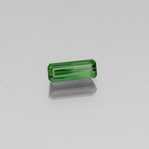 1.03 ct Green Tourmaline Stone, Natural Tourmaline in Octagon Facet Shape for Sale