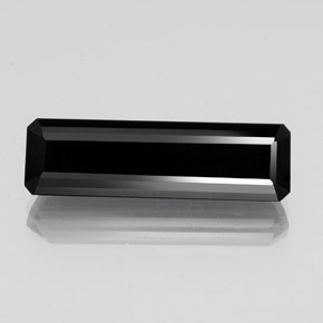 13.44 ct Black Tourmaline Gemstone, Tourmaline Gem in Octagon Facet Shape for Sale.