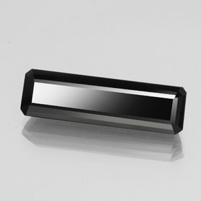 13.44 ct Black Tourmaline Stone, Natural Tourmaline in Octagon Facet Shape for Sale