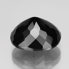Tourmaline Gemstone in 12.5 x 10.5 mm Size for Sale, Tourmaline Stone in Black Color