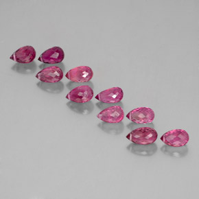9.58 ct Pink Tourmaline Gemstone, Tourmaline Gem in Briolette with Hole Shape for Sale.