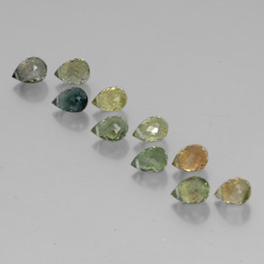 彩色 碧玺 Gem - 0.5ct 带孔椭圆形宝石 (ID: 352901)