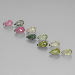 7ct Briolette with Hole Multicolor Tourmaline for sale thumb image of 7ct Briolette with Hole Multicolor Tourmaline (ID: 352908)