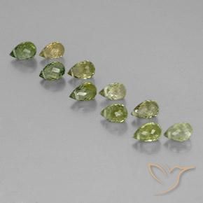 Tourmaline Gemstones in 5.7 x 3.6 mm Size for Sale, Tourmaline Stones in Light Yellowish Green Color