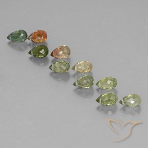 Tourmaline Gemstones in 6.1 x 3.8 mm Size for Sale, Tourmaline Stones in Multicolor Color