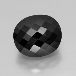 Черный Турмалин Камень - 28.7ct Овал Шахматный (ID: 362393)