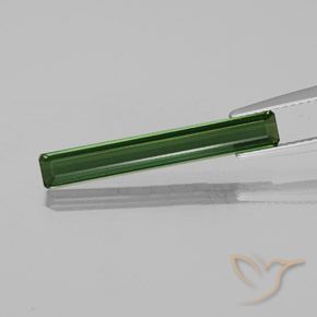 2.21ct Natural Deep Forest Green Tourmaline, Emerald Cut, VVS