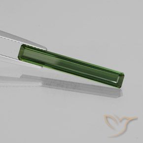 2.21 ct Green Tourmaline Stone, Natural Tourmaline in Octagon Facet Shape for Sale
