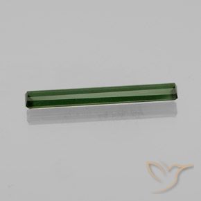 Tourmaline Gemstone in 25 x 3.7 mm Size for Sale, Tourmaline Stone in Deep Forest Green Color