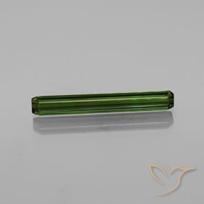 2.25ct Natural Earthy Green Tourmaline, Emerald Cut, VVS