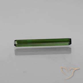 Tourmaline Gemstone in 23.4 x 3.2 mm Size for Sale, Tourmaline Stone in Earthy Green Color