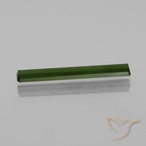 Tourmaline Gemstone in 25.9 x 3.4 mm Size for Sale, Tourmaline Stone in Dark Green Color