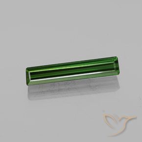 2.11ct Natural Earthy Green Tourmaline, Emerald Cut, VVS