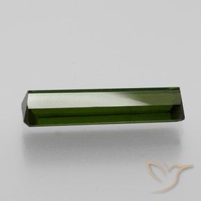 Tourmaline Gemstone in 13.3 x 3.7 mm Size for Sale, Tourmaline Stone in Earthy Green Color
