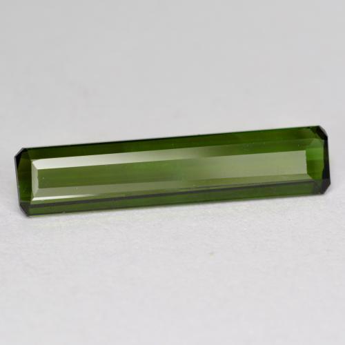 Earthy Green Tourmaline Gem - 2ct Octagon Facet (ID: 364148)