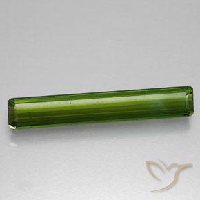 1.40ct طبيعي أخضر غامق تورمالين, ثمانى / قصة زمرد, VVS-VS, Photo A