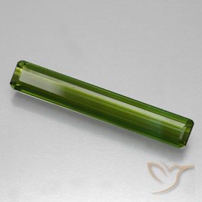 1.40 ct Green Tourmaline Stone, Natural Tourmaline in Octagon Facet Shape for Sale