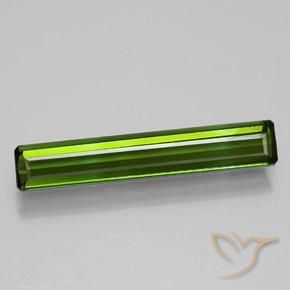 1.08ct Natural Earthy Green Tourmaline, Emerald Cut, VVS