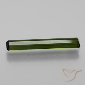 Tourmaline Gemstone in 16.8 x 3 mm Size for Sale, Tourmaline Stone in Earthy Green Color