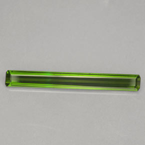 Dark Green Tourmaline Gem - 2ct Octagon Facet (ID: 364188)