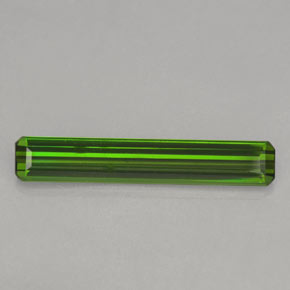 Tourmaline Vert octagon facet 19,3 x 3,4mm du Mozambique, poids de 1,62 ct, pierre gemme naturelle Non traité de pureté vvs, 1 pièce de tourmaline, couleur : Vert foncé, dureté de Mohs de 7 à 7.5 convient aux bijoux de tous les jours, pierre de sagesse, Pierre réceptive, Photo A