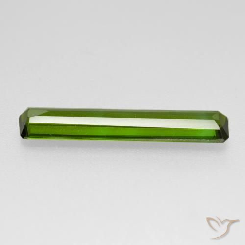Tourmaline Gemstone in 19.7 x 3.6 mm Size for Sale, Tourmaline Stone in Seaweed Green Color