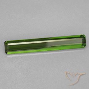 1.69 ct Green Tourmaline Stone, Natural Tourmaline in Octagon Facet Shape for Sale
