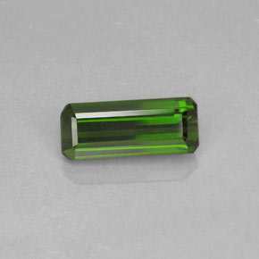 Earthy Green Turmalin Edelstein - 1.4ct Oktagon facettiert (ID: 364210)