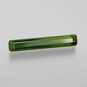 1.55 ct Green Tourmaline Stone, Natural Tourmaline in Octagon Facet Shape for Sale