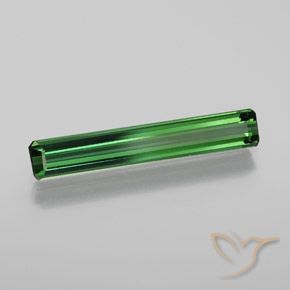 1.41 ct Green Tourmaline Stone, Natural Tourmaline in Octagon Facet Shape for Sale