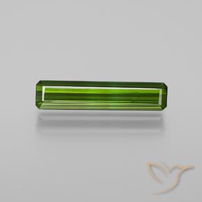 1.46ct Natural Medium Green Tourmaline, Emerald Cut, VVS-VS