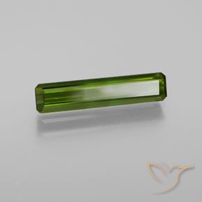 1.46 ct Green Tourmaline Stone, Natural Tourmaline in Octagon Facet Shape for Sale