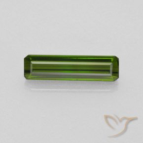 1.89ct Natural Dark Green Tourmaline, Emerald Cut, VVS