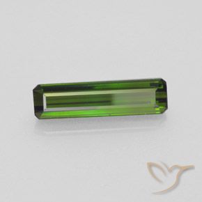 1.89 ct Green Tourmaline Stone, Natural Tourmaline in Octagon Facet Shape for Sale