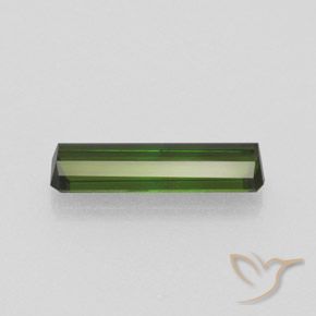 Tourmaline Gemstone in 14.6 x 3.8 mm Size for Sale, Tourmaline Stone in Dark Green Color